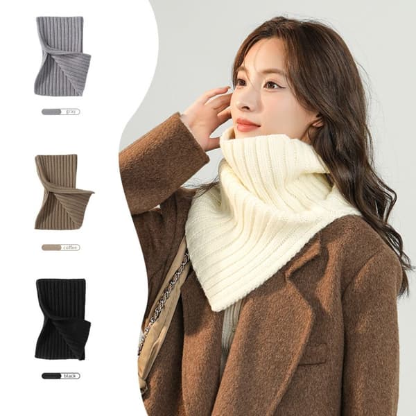 Strikket skjerf BEIGE 2 2 beige[BT} beige 2-2