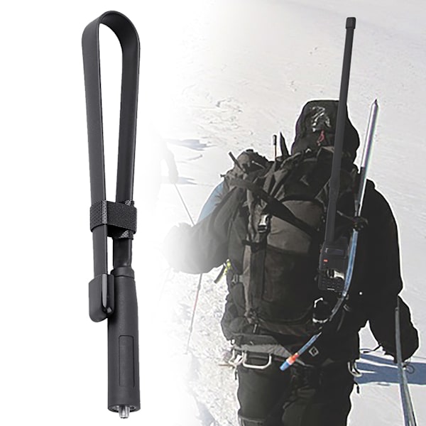 33/48cm sammenklappelig interfon-intercom walkie-talkie radioantenne til Baofeng UV5R 0.08 33 cm