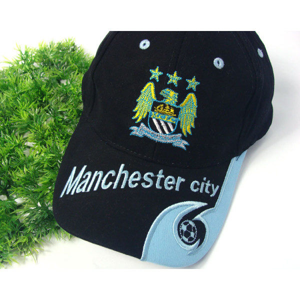 Brodert Cap Unisex Justerbar Fotball Caps - Red Devils Black