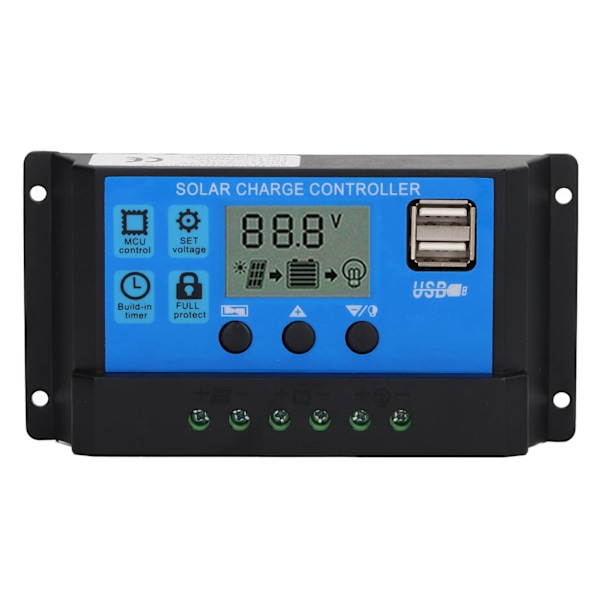 12V 24V aurinkopaneeliohjain PWM aurinkopaneeliohjain LCD-näyttö MPPT aurinkolaturin 100A