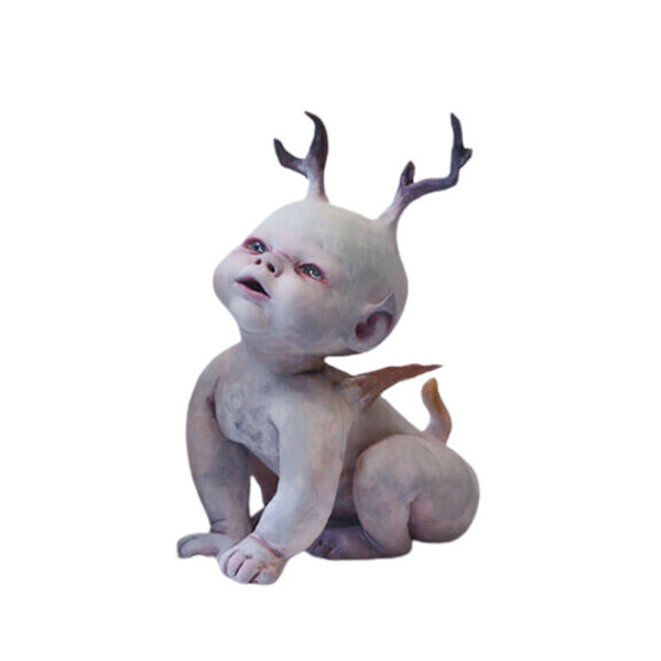 Halloween Creepy Devil Baby Resin Statue Scary Haunted Prop B