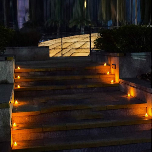 6 Solar Powered Flimrende Solar Lights Ingen Lav LED Varmelys Perfekt for Julehjemmedekorasjon