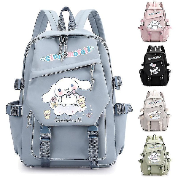 Anime Sanrio Plys Legetøj Cinnamoroll Rygsæk Børn Pige Dreng Sort Blå Skole Taske Kawaii Studerende Skole Taske Computer Stor Gave