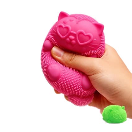NeeDoh Cool Cats Squishy Toy Katt Stressavlastande Sensorisk Fidgetboll Sky blue (1 pc)