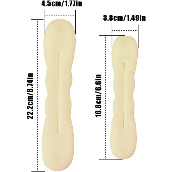 4 kpl taikahiussolmua (beige), kampausdonitsi solmuntekijä, hiussolmu