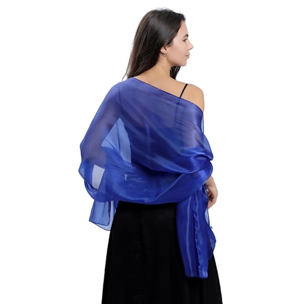 Sjal Aftenskjole Shawl ROYAL BLUE ROYAL BLUE Royal Blue Royal Blue