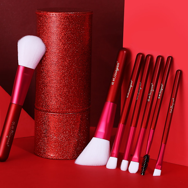 12-delars Makeupborste Set med fodral