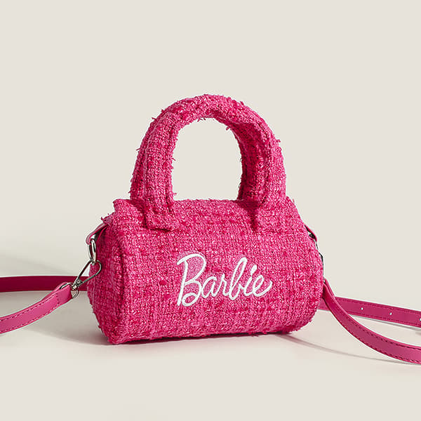 Barbie Örngott Rosa Tecknad e Co-Branding Cylindrisk Crossb Rose red
