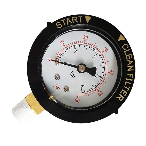 Kompakt trykkmåler 0-60 PSI 190058 Erstatning for Pentair & Hayward Pool
