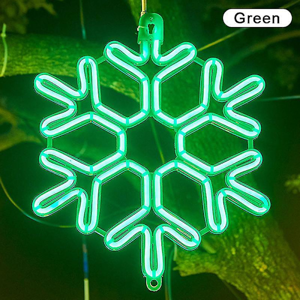 40 cm Suuri Lumivyöryketjun Valo Ulkona Lumivyöry Led Riippuva Lamppu Pihapiiri Green