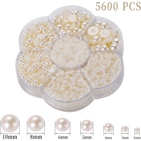 5600 kpl 7 kokoa litteä takaosa puolipyöreä helmihelmet satiinikiilto irtohelmet jalokivet DIY-askarteluun beige