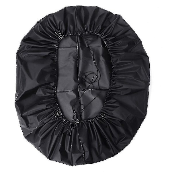 112cm ulkoilman pyöreä musta pyöreä vedenpitävä kansi Kansi Patio Fire Pit -kansi
