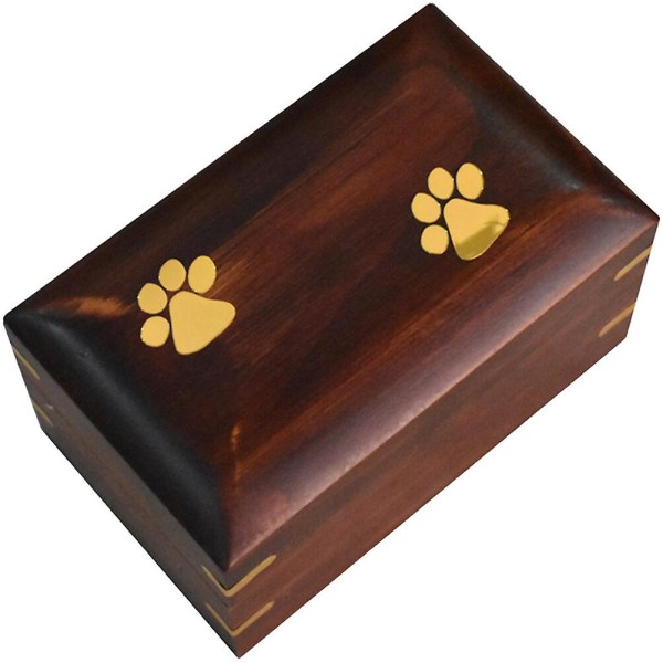 Dekorative urner Urner Boks Liten treurne Hundeurne Tretreurner Aske Tretreurner 12,7x7,6 cm 12.7x7.6cm