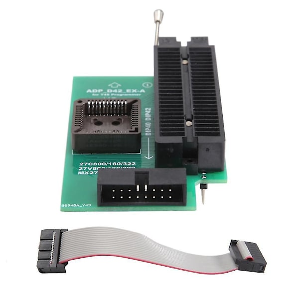 För Xgecu Adp D42 -a Adapter + Zif Socket För Plcc44 Dip42 27cxxx 27vxxx Eeprom Endast användning på T48(tl8)