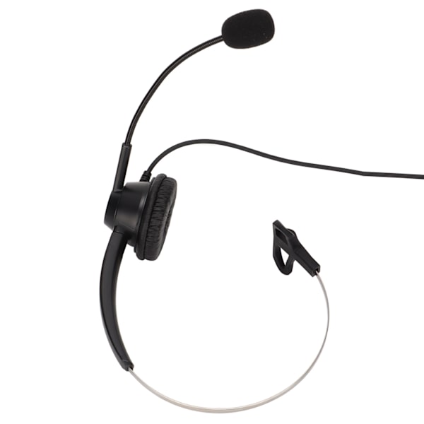 3,5 mm støjreducerende callcenter-headset, enkelt øre, kundeservice-headset med mikrofon til VOIP-telefoner