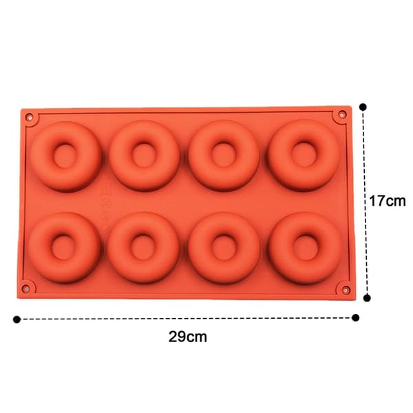 Form Non-Stick fleksibel silikoneform 6/8 Grids Design Form til hjemmekøkken Bageri L