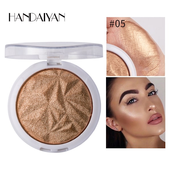 Høylys Facial Bronzers Palette Sminke Ansiktskonturer Pudder Illuminator