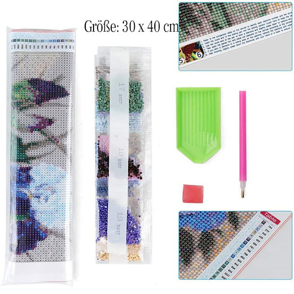 Diamantmålning Djur DIY 5D Fyrkantig Björnmålning Vinter Full Bilder Broderi Set Korsstygn Diamantmålning Bilder Vägg Hem Rum