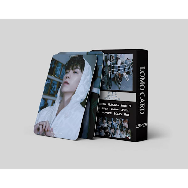 55 kpl Seventeen-valokuvia Seventeen Lomo -kortteja Seventeen FML uusi albumi Lomo -kortteja Seventeen postikortteja Lahja faneille (FML-2)