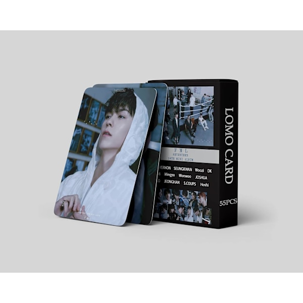 55 stk. Seventeen fotokort Seventeen Lomo-kort Seventeen FML nyt album Lomo-kort Seventeen postkort Gave til fans (FML-2)
