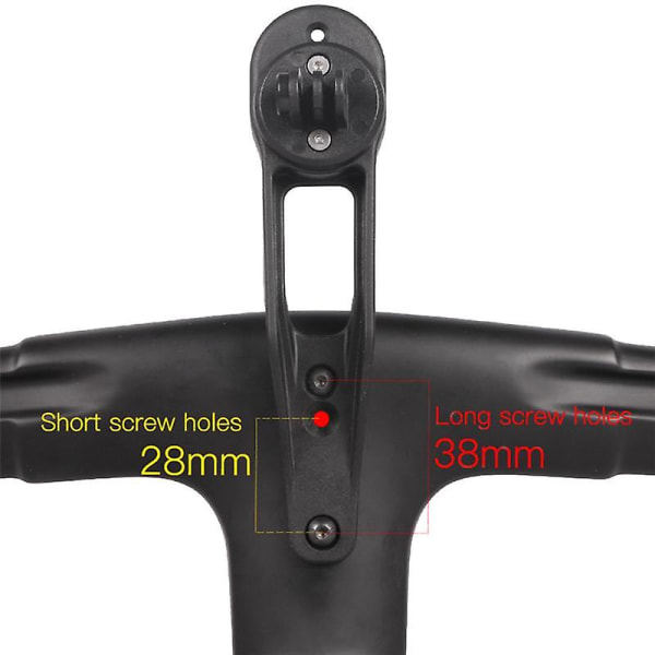 Integreret cykelstyrcomputerholder til H31 Cp10 Cp20 til Cateye Go Pro Black