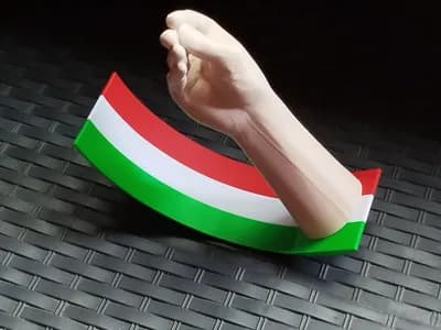 Svingande italiensk handgest White Hand