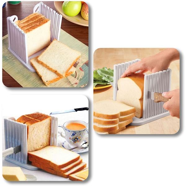 Brödskivare Justerbar Brödkutter Vikbar Toastskivare för Köksredskap
