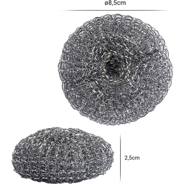 Skrubba i en högkvalitativ metallkruka - i en uppsättning av 10 - Skrapan