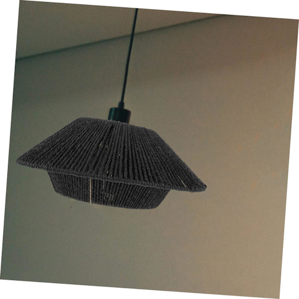 Rattan lampskärm Wicker bordslampa Hängande lampskärm Weave lampskärm Ersättningslampskärm Lampskärmsöverdrag för bubbeltak Kronljuskrona