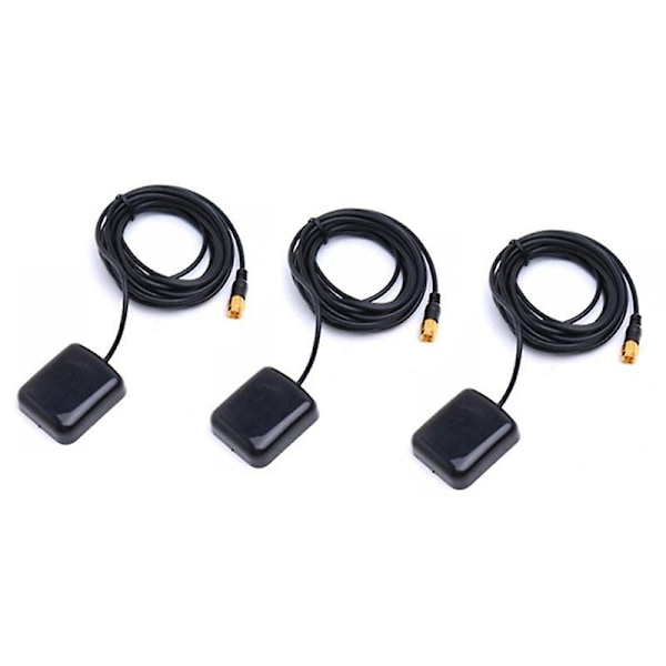 3x Magnetisk Bas 1575.42 Mhz Bilfordon Liten Gps Antenn Antenn 3 Meter