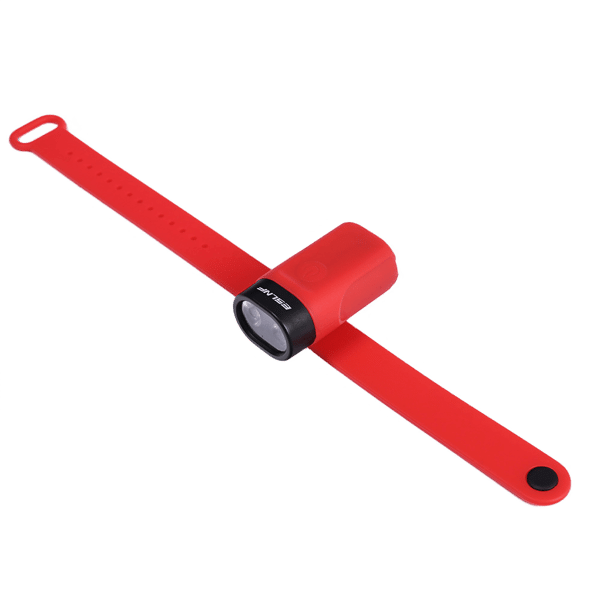 x USB-uppladdningsbara handledslampor - orange och svart