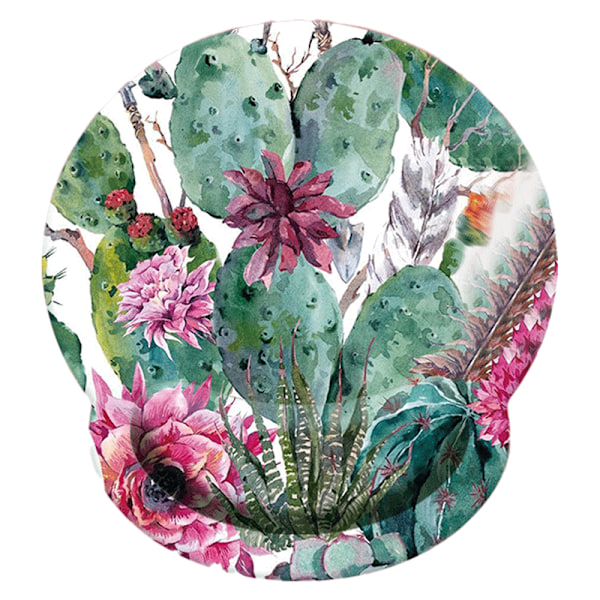 Blomster musematte med håndleddsbeskyttelse Gummibase Langsom