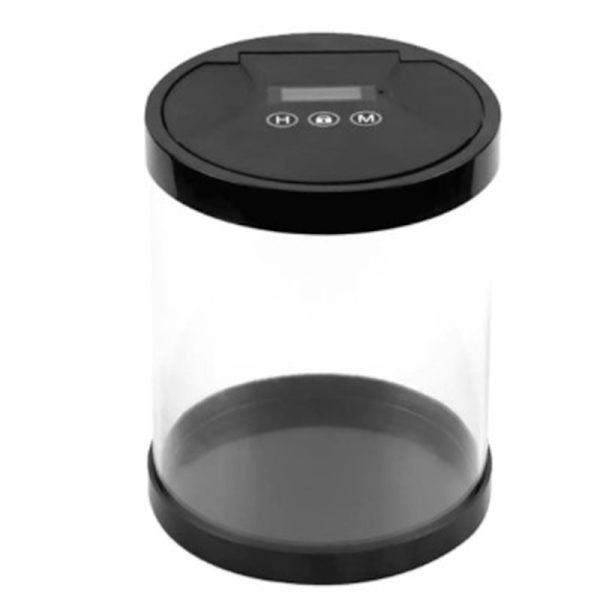 Elektronisk tidslåsboks timerlåsbeholder multifunktion Black