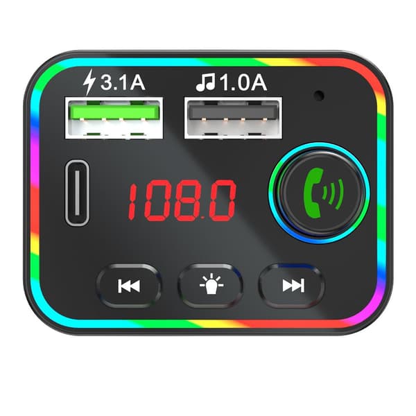 Auton FM-lähetin Langaton Bluetooth 5.0 Radio MP3-soitin