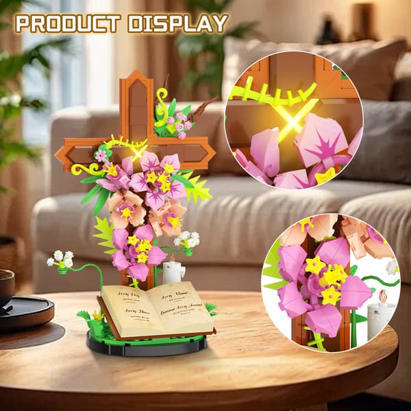 Korsblomma Byggklossar Dekoration – Samlarobjekt & Julklapp