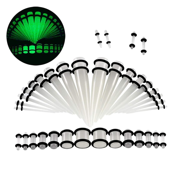 36 pcs Acrylic ear gauge Stretching Kit