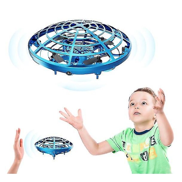 Handkontrollerade drönare för barn Drönare för vuxna Scoot Hands Free Drone Helikopter Inomhus och utomhus lek Blå