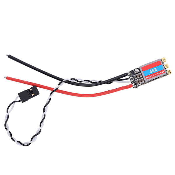 BLHeli_S børsteløs ESC med LED-lys 2S6S LIPO for FPV RC Drone-tilbehør (45A)