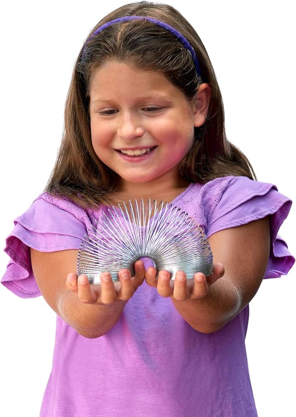 Slinky Gåfjederlegetøj, 2,75-tommer Diameter Metal Slinky, Fidget Legetøj