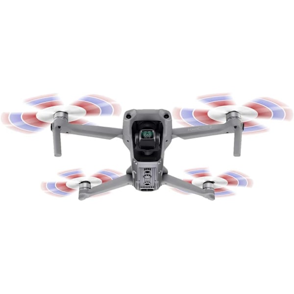Air 2S Propeller Lav Støj Propeller Sammenklappelig 7238F Propeller til DJI Mavic Air 2/Air 2S Drone (Rød Blå Hvid 4stk)