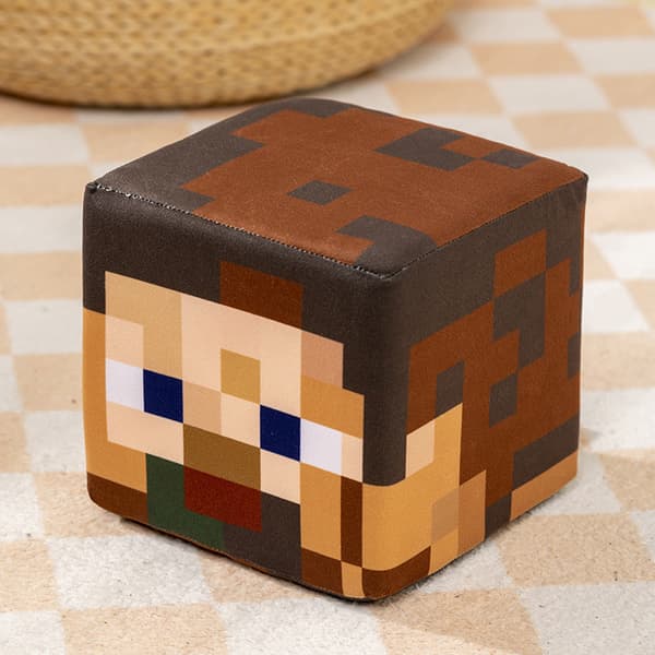 Cube Dukke Pude Spil Svampe Cube Boks Plyslegetøj (Brun) Brown