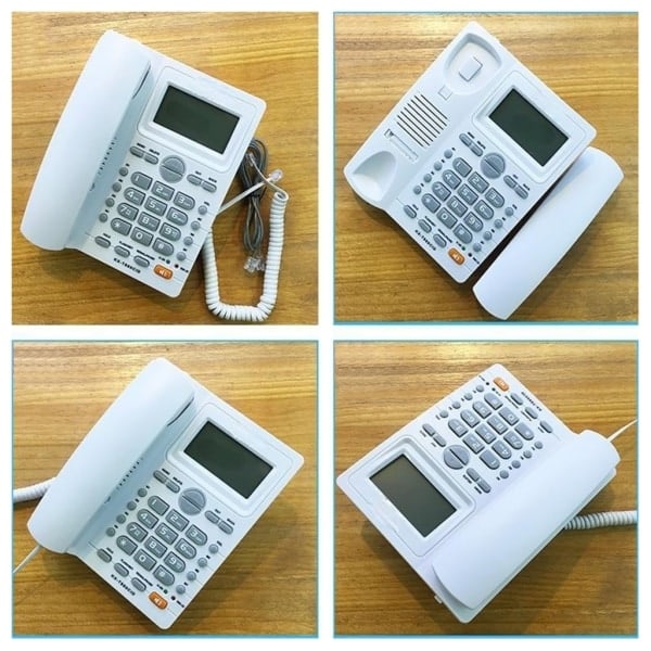 KX-T880CID Rask Rask Hjemmetelefon Oppringing Display Justerbar Tone Engelsk Svart