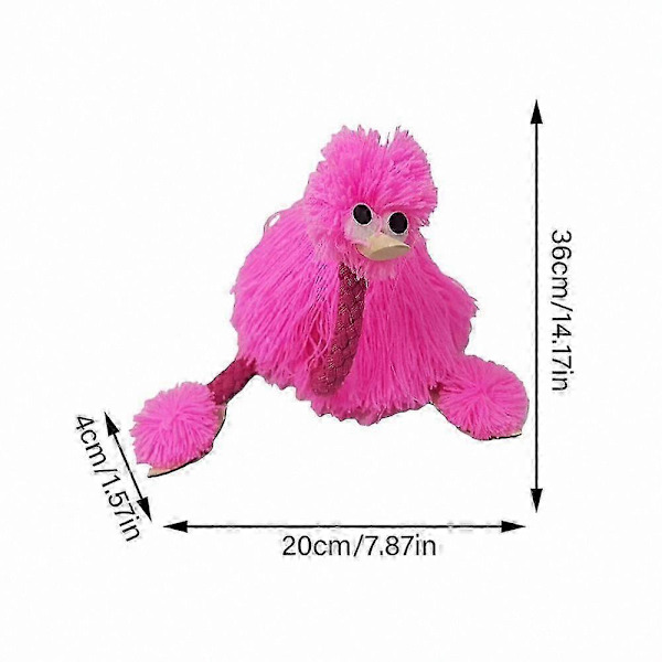 String Puppet Strutsedukke Leke for Interaktiv Lek Mellom Foreldre og Barn (h) Pink