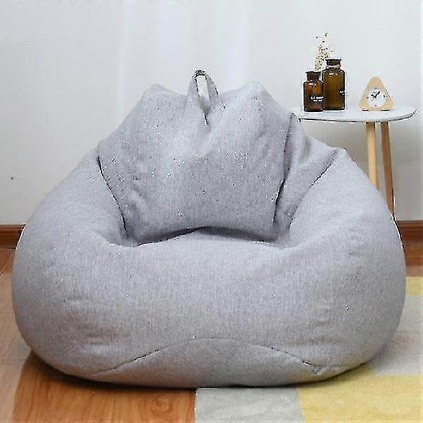 Stora sittsäckar med sofföverdrag för inomhusbruk, lämpliga för vuxna och barn Light Gray 70*80CM