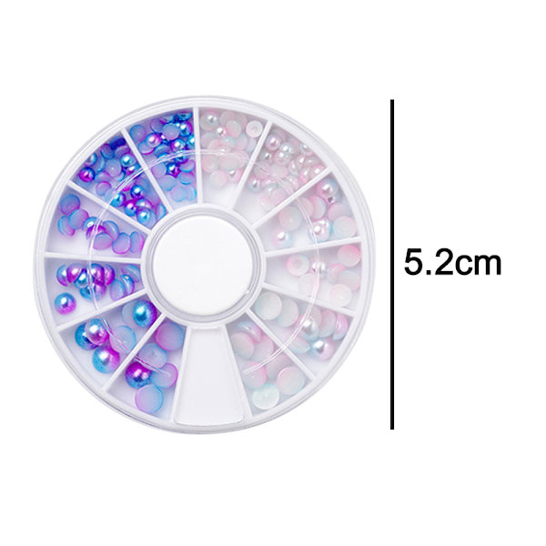 Guldmetall nagelkonst nitar Glod nagelcharms mix