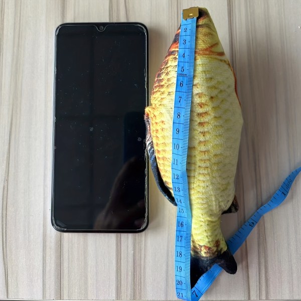1 st söt fiskdesign katt leksak plyschleksak, interaktiv leksak för katt och hundtillbehör Clown Fish