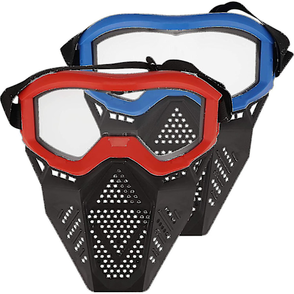 2-pakning taktisk maske kompatibel med Nerf Rival, Apollo, Zeus, Khaos, Atlas, Artemis Blasters Rival Mask