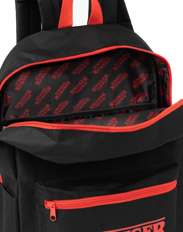 Stranger Things Unisex Børne Rygsæk Sort Printet - Black One Size