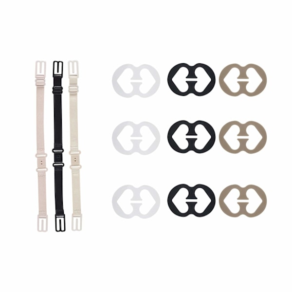 12 stk bh-stroppholdere elastiske sklisikre stroppholdere