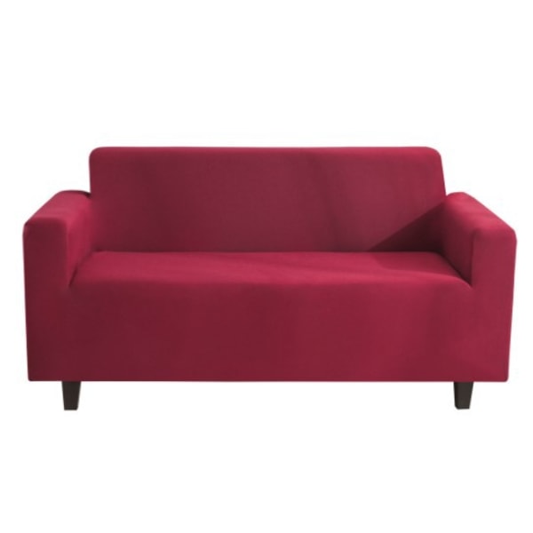 Full deksel for sofa, ensfarget elastisk sofaovertrekk for alle størrelser